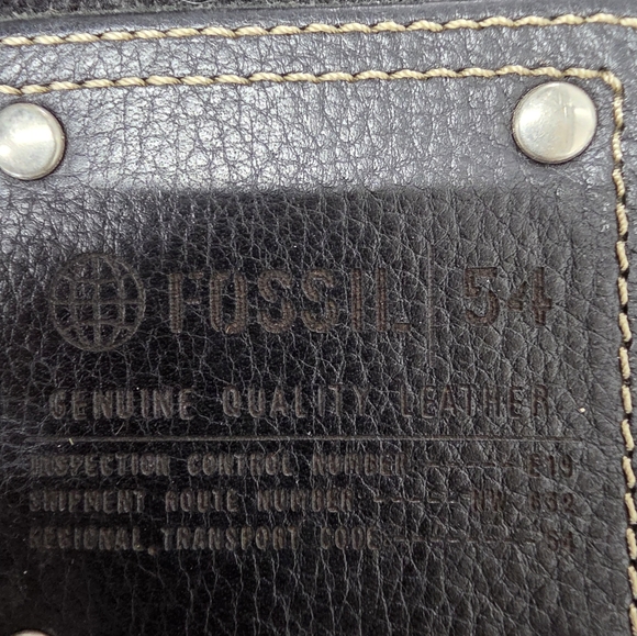 Vintage Fossil 54 Messenger Bag – Plaid Wool & Leather Crossbody - Picture 3 of 7